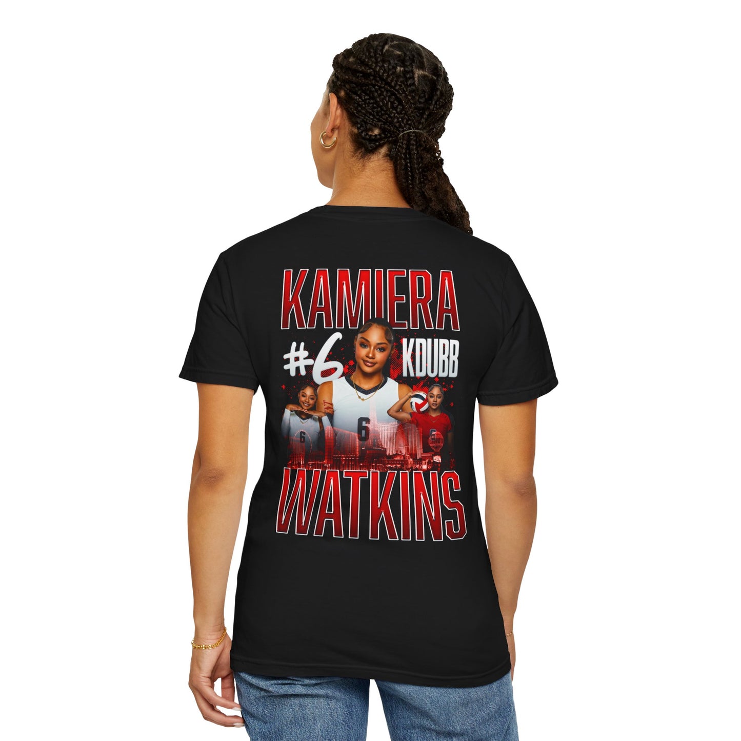 Kamiera Watkins Logo Front & Back Premium Tee