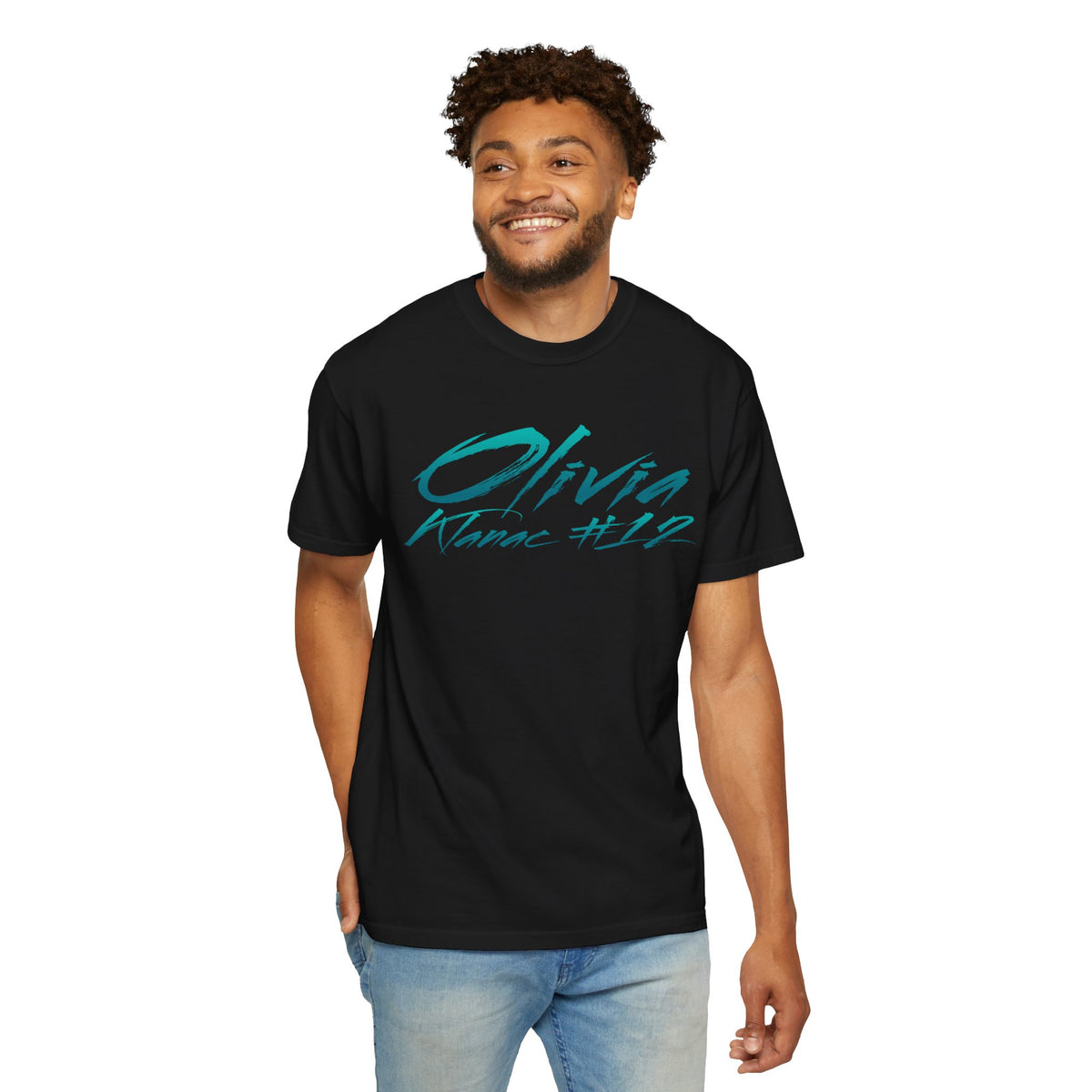Olivia Klanac Cursive Name & Number Premium Tee