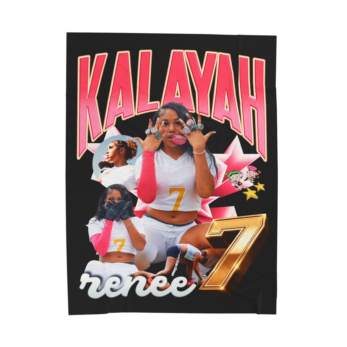 Kalayah Renee 60"-80" Plush Blanket