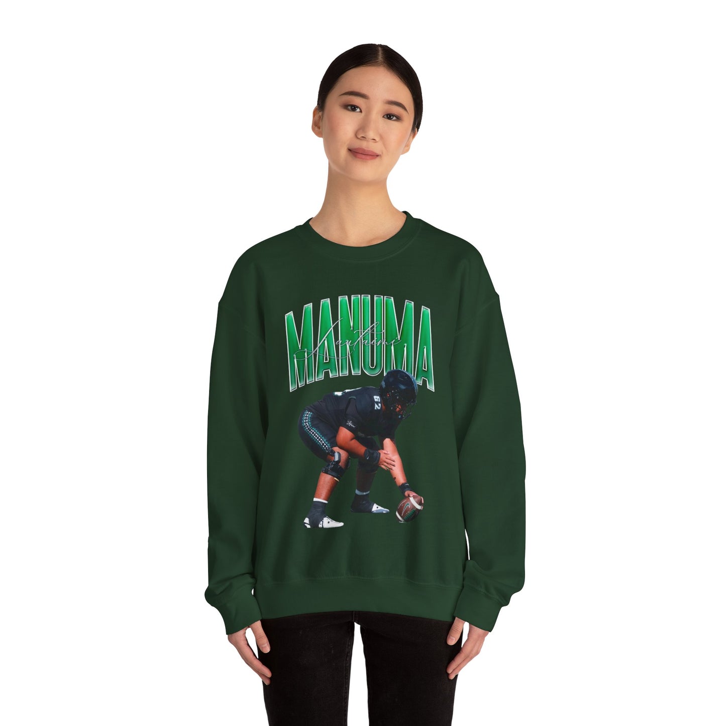 Lautaimi Manuma Curved Combo Colored Crewneck Sweatshirt