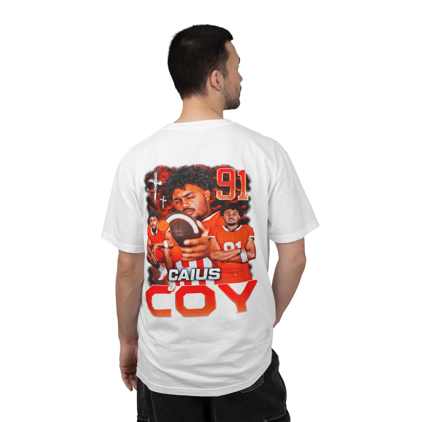 Caius Coy Logo Front & Back Premium Tee