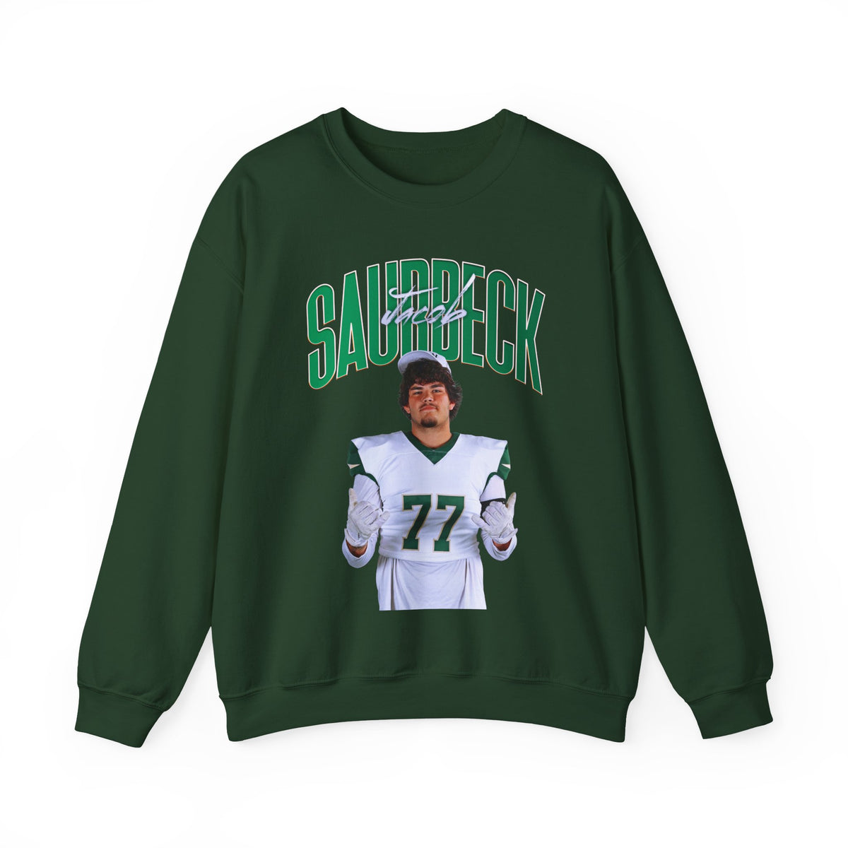 Jacob Saurbeck Curved Combo Colored Crewneck Sweatshirt