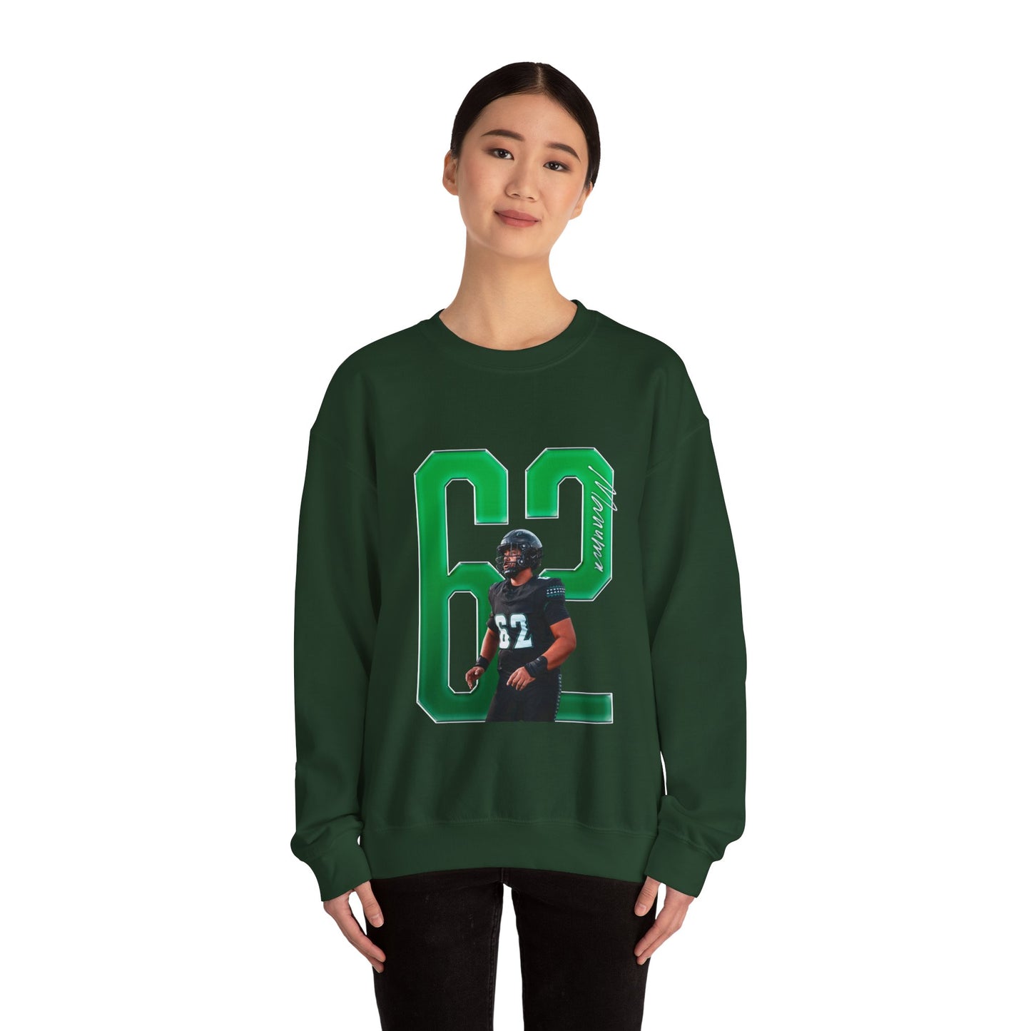 Lautaimi Manuma Player Icon Number Crewneck Sweatshirt