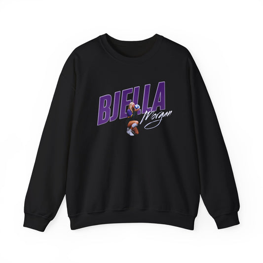 Morgan Bjella Cursive Combo Colored Crewneck Sweatshirt