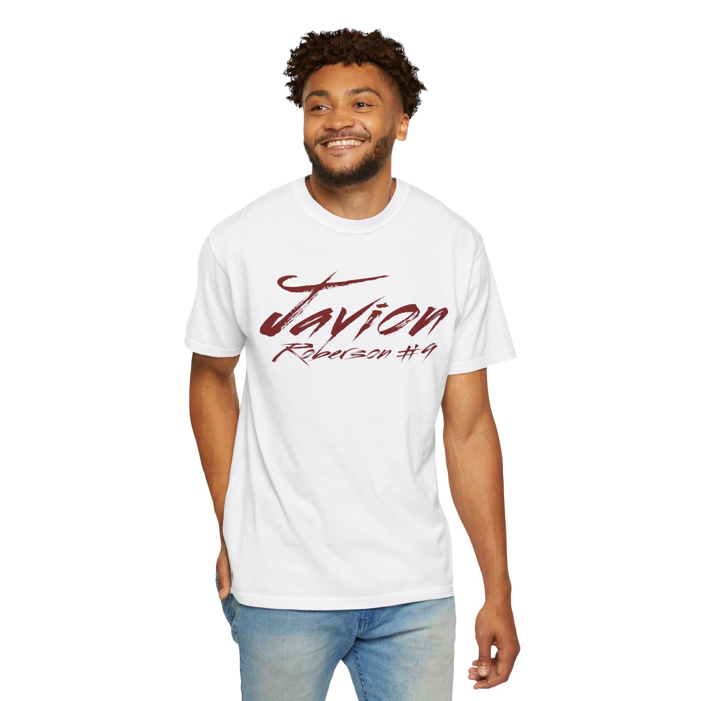 Javion Roberson Cursive Name & Number Premium Tee
