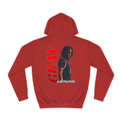 Amina Gray Premium Hoodie