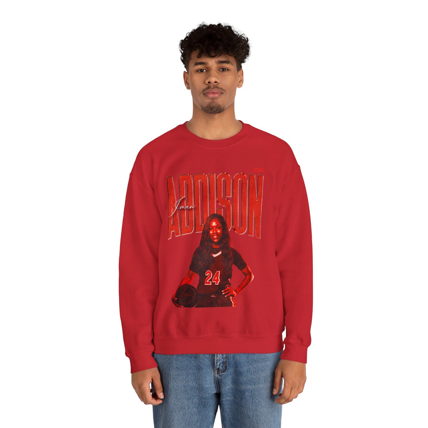 Iman Addison Faded Glory Crewneck Sweatshirt