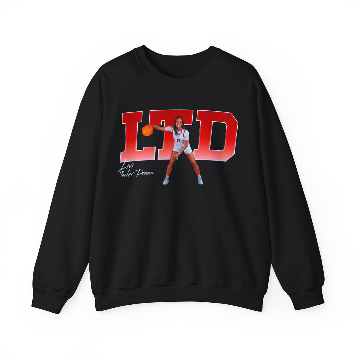 Livi Tucker Downs Big Initials Crewneck Sweatshirt