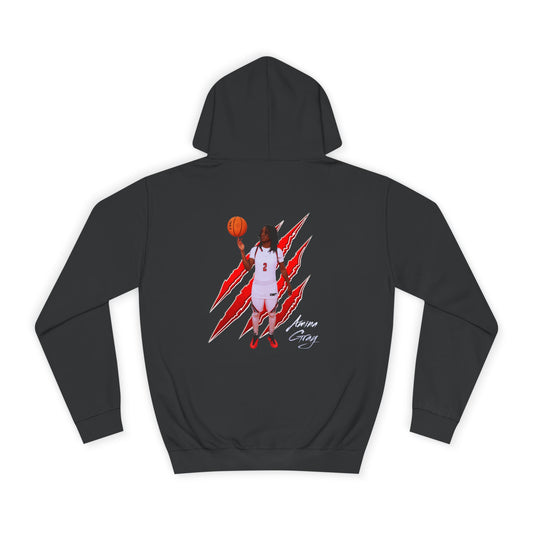 Amina Gray Claw Marks Premium Hoodie