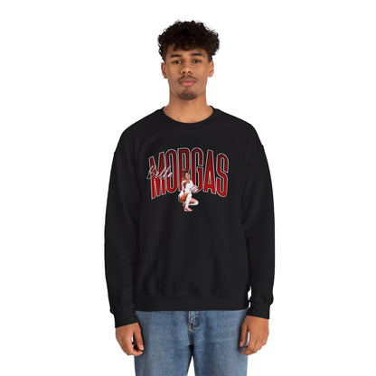 Bella Morgas Curved Combo Colored Crewneck Sweatshirt