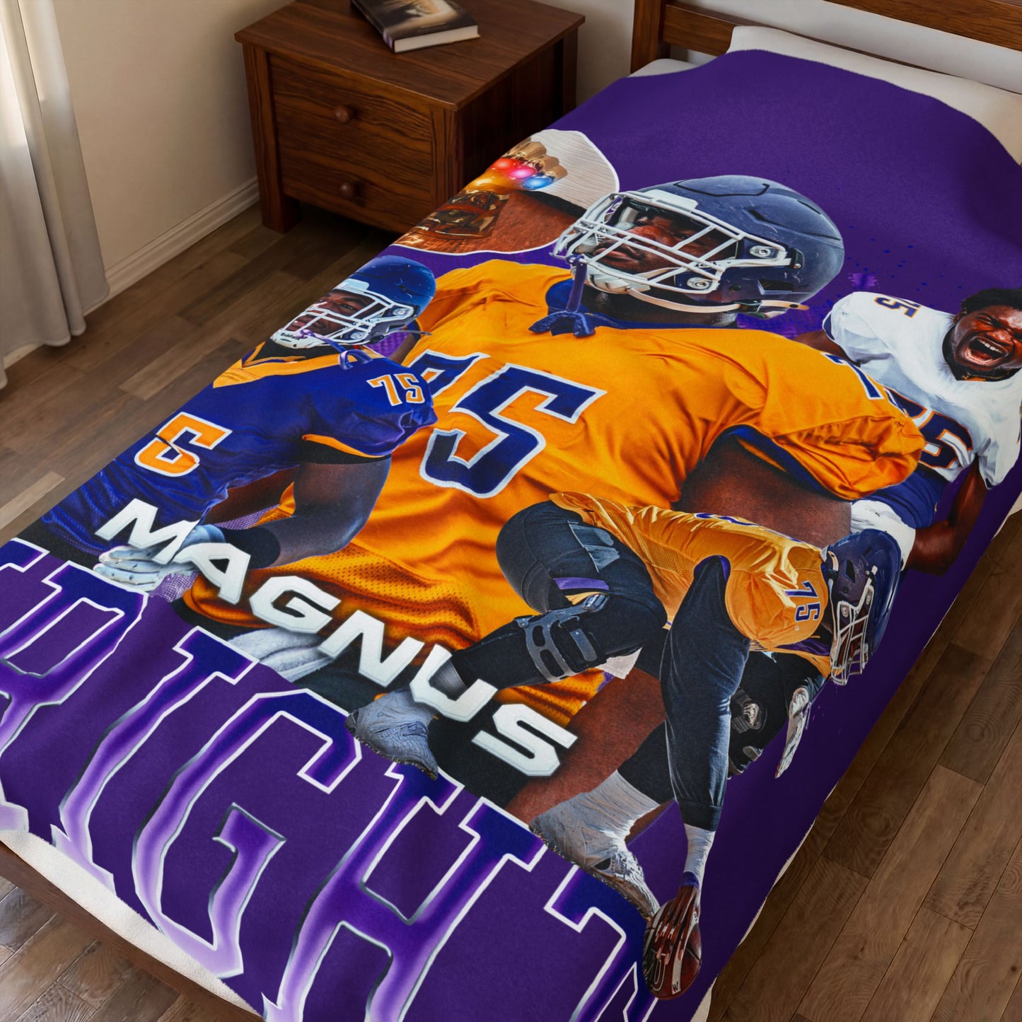 Magnus Wright 60"-80" Plush Blanket
