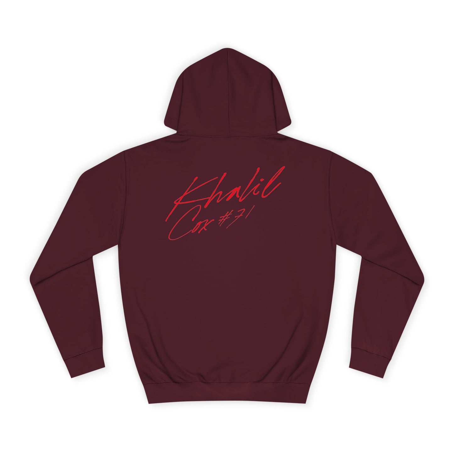 Khalil Cox Cursive Name & Number Premium Hoodie