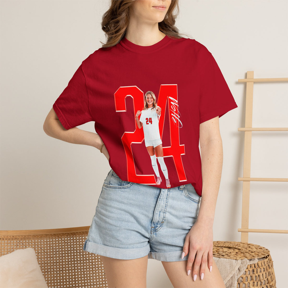 Ashley Wolfe Player Icon Number Premium Tee