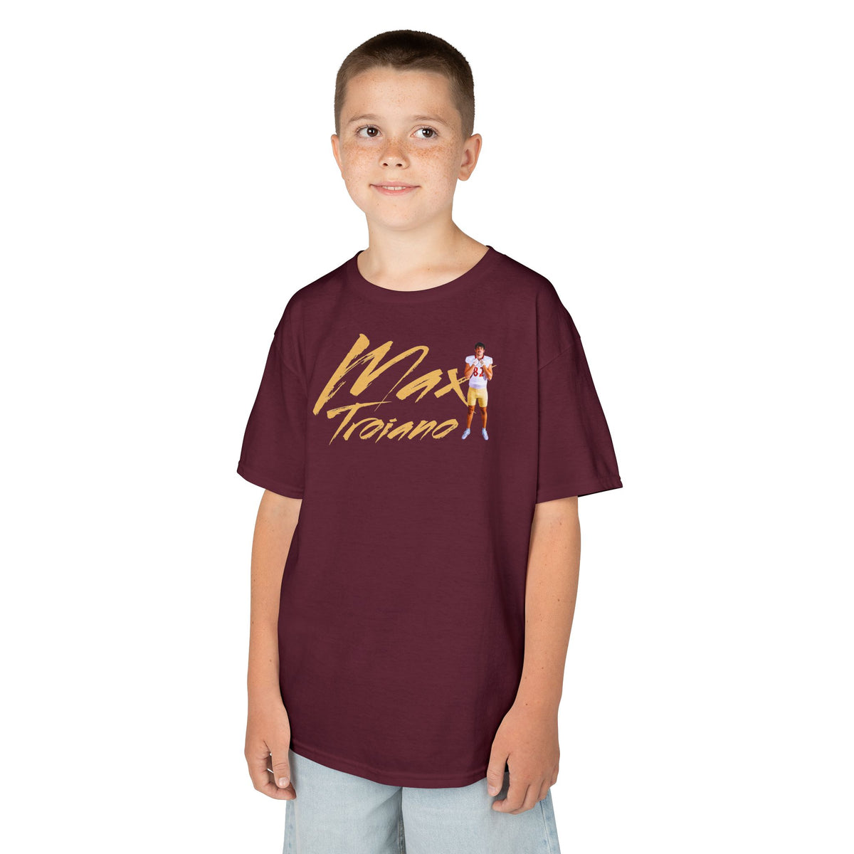 Max Troiano Cursive Kids Tee