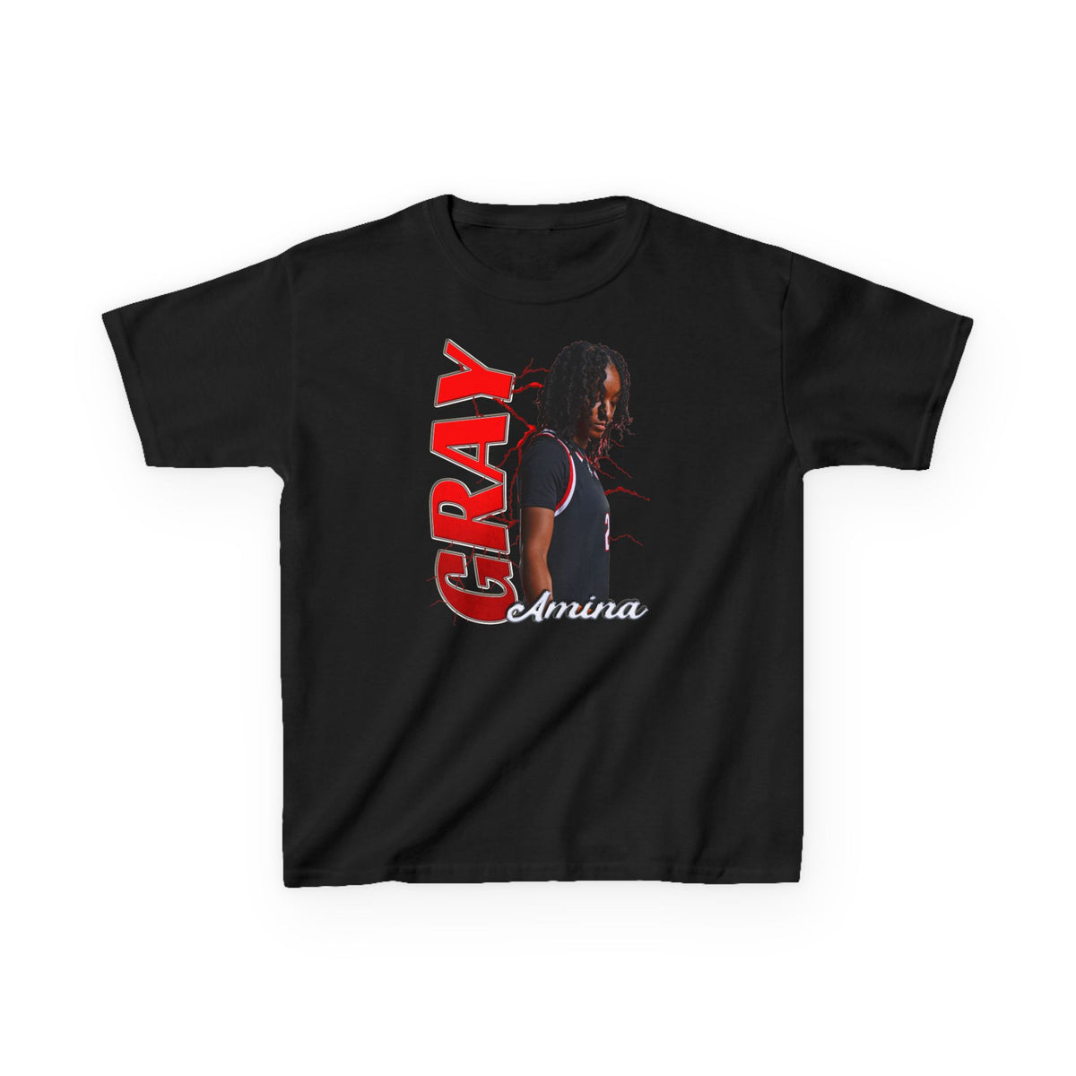 Amina Gray Kids Tee