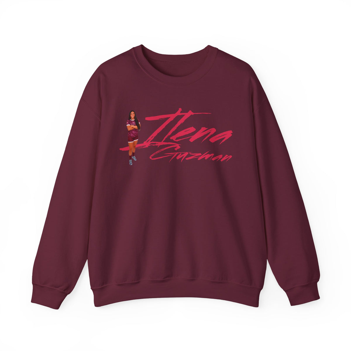 Nena Guzman Cursive Crewneck Sweatshirt