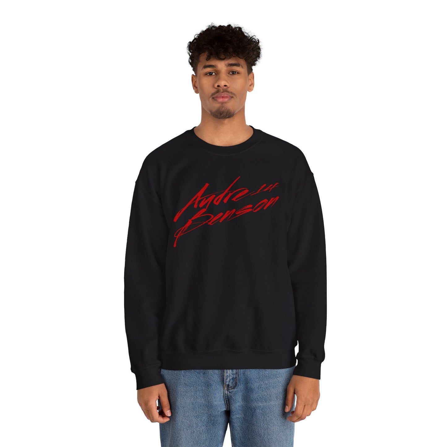 Audre Benson Cursive Name & Number Crewneck Sweatshirt