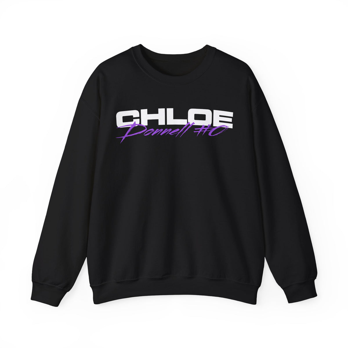 Chloe Donnell Cursive Name & Number Crewneck Sweatshirt