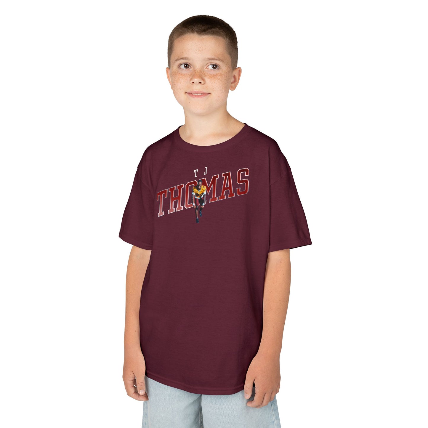 TJ Thomas Cursive Combo Kids Tee