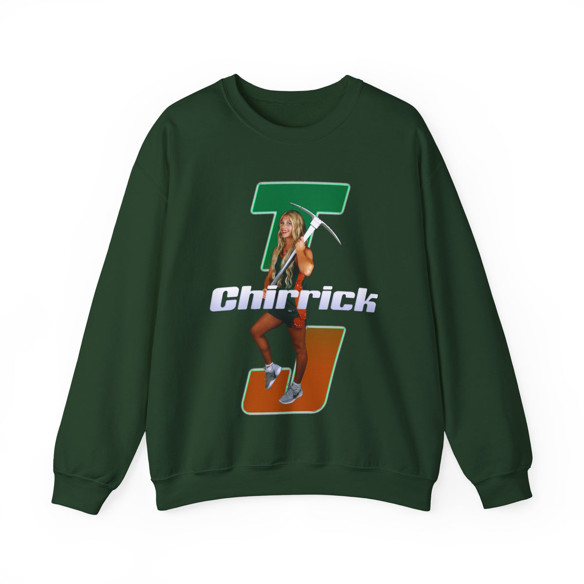 TJ Chirrick Retro Initials Crewneck Sweatshirt