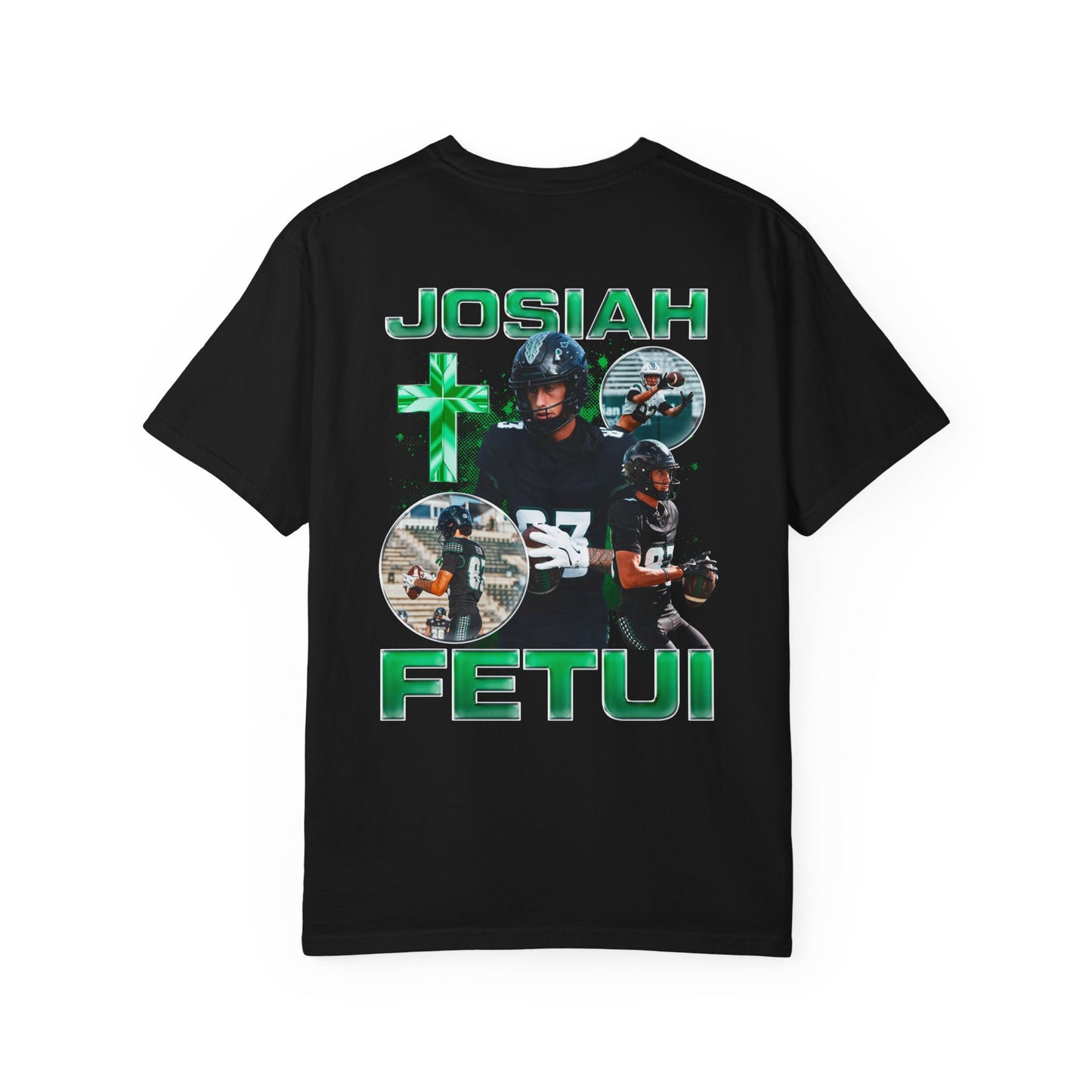 Josiah Fetui Logo Front & Back Premium Tee
