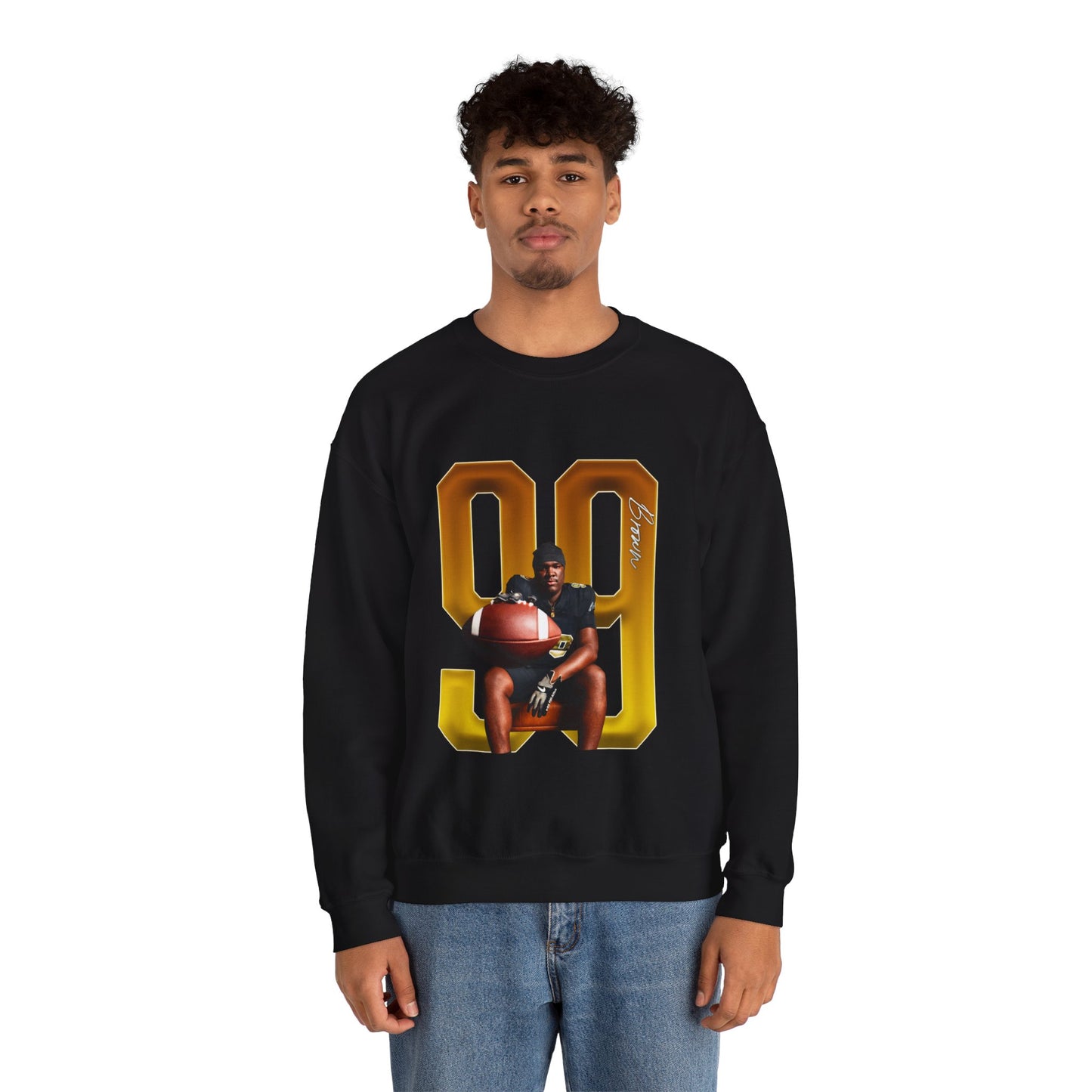 Malachi Brown Player Icon Number Crewneck Sweatshirt