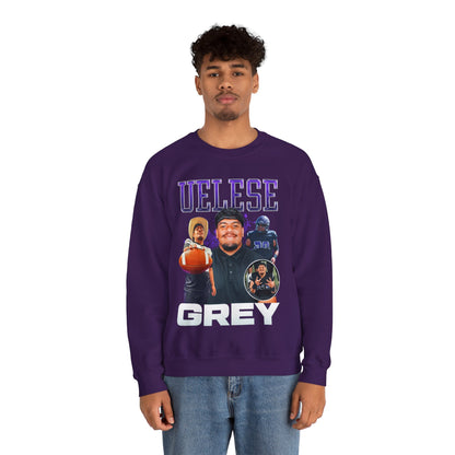 Uelese Grey Crewneck Sweatshirt