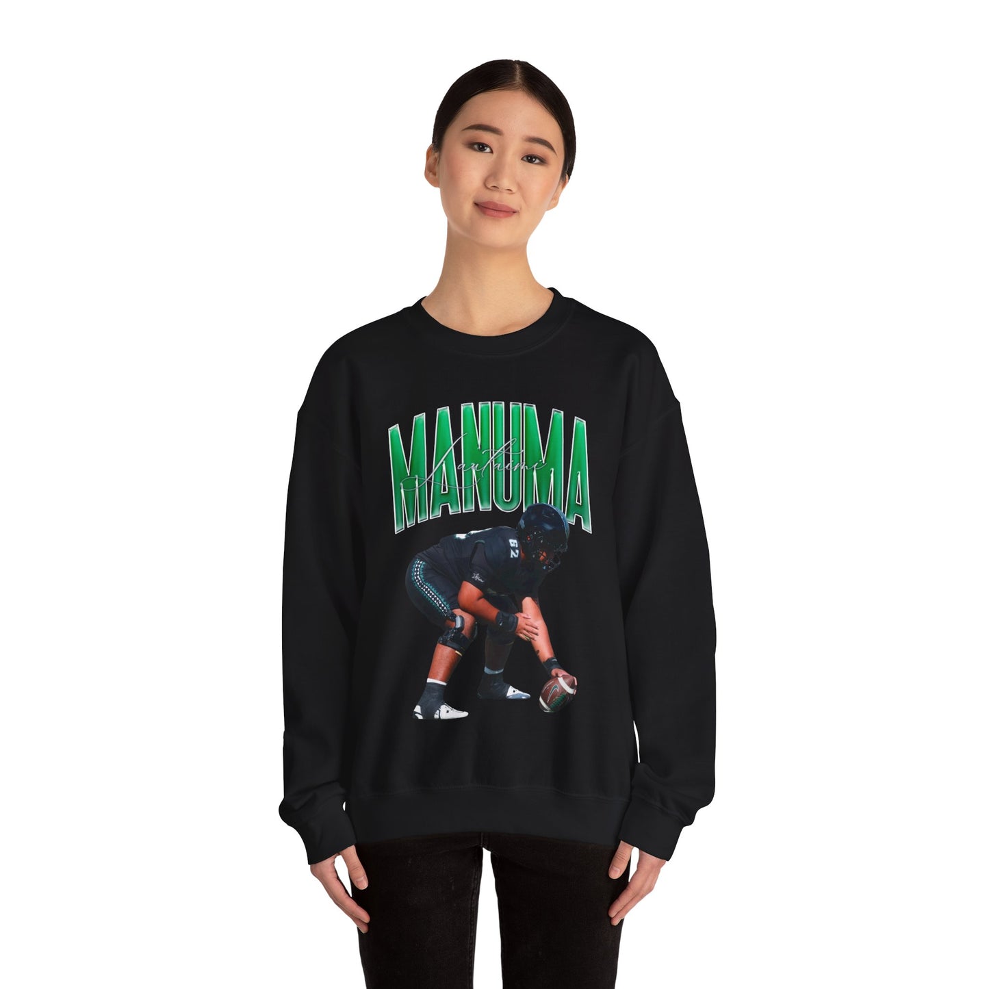 Lautaimi Manuma Curved Combo Colored Crewneck Sweatshirt