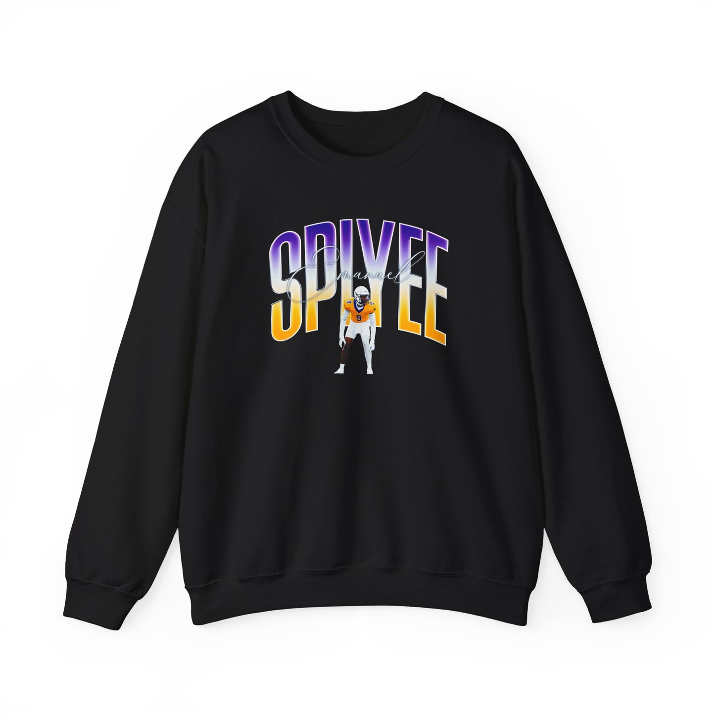 Emanuel Spiyee Curved Combo Colored Crewneck Sweatshirt