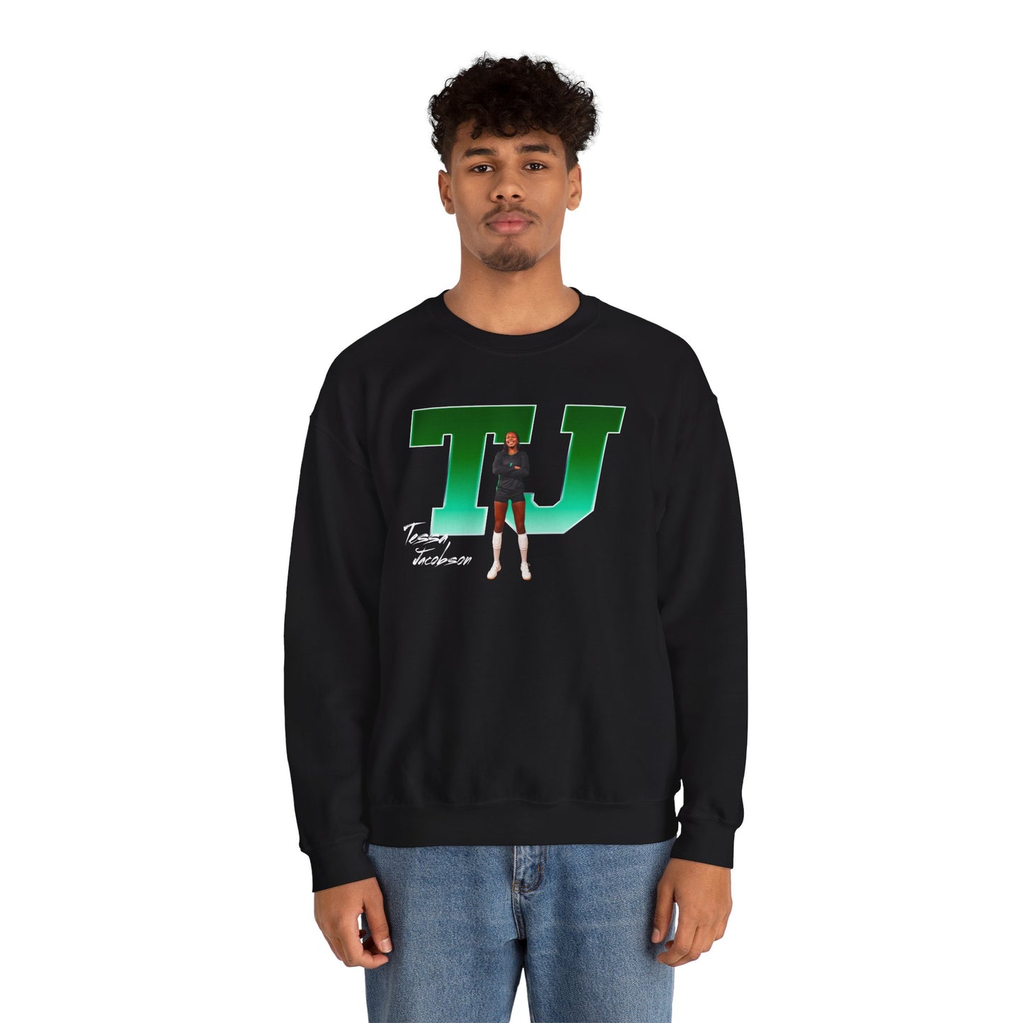 Tessa Jacobson Big Initials Crewneck Sweatshirt