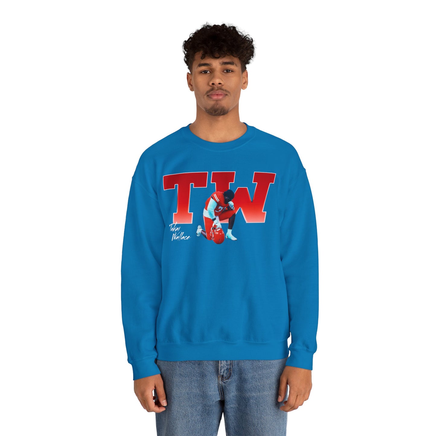 Takai Wallace Big Initials Colored Crewneck Sweatshirt