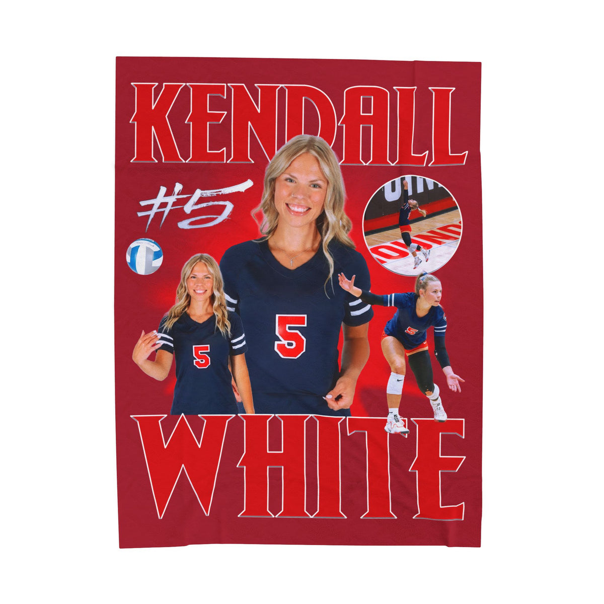 Kendall White 60"-80" Plush Blanket