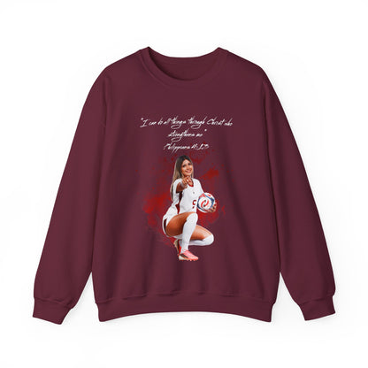 Bella Morgas Athlete Quote Crewneck Sweatshirt