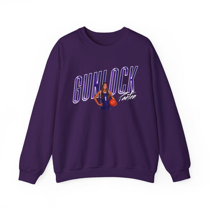 Paeten Gunlock Cursive Combo Colored Crewneck Sweatshirt