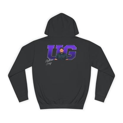 Uelese Grey Big Initials Premium Hoodie