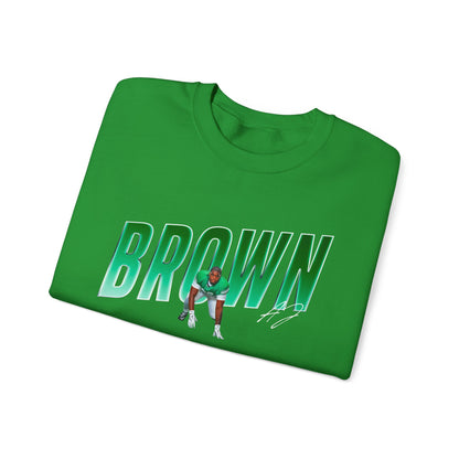 Aj Brown Cursive Combo Colored Crewneck Sweatshirt