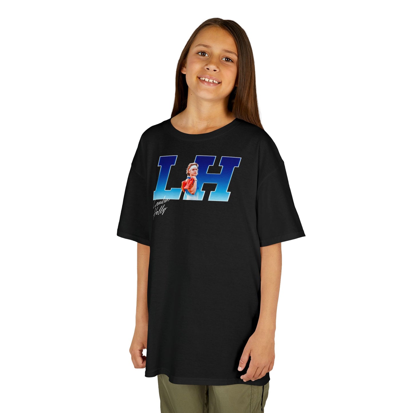 Landon Holly Big Initials Colored Kids Tee