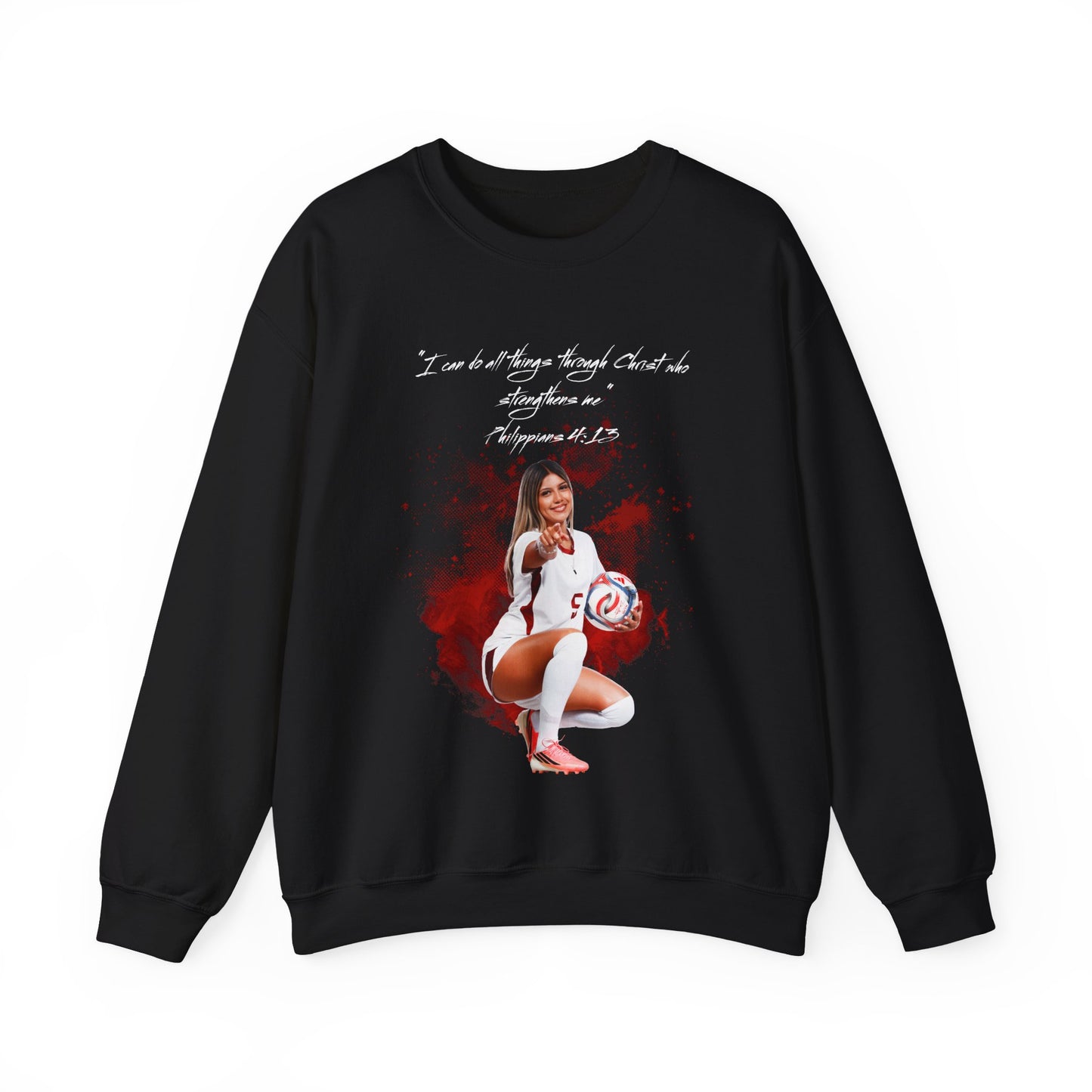 Bella Morgas Athlete Quote Crewneck Sweatshirt