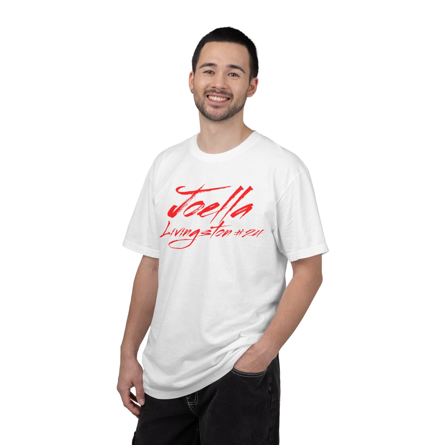 Joella Livingston Cursive Name & Number Premium Tee