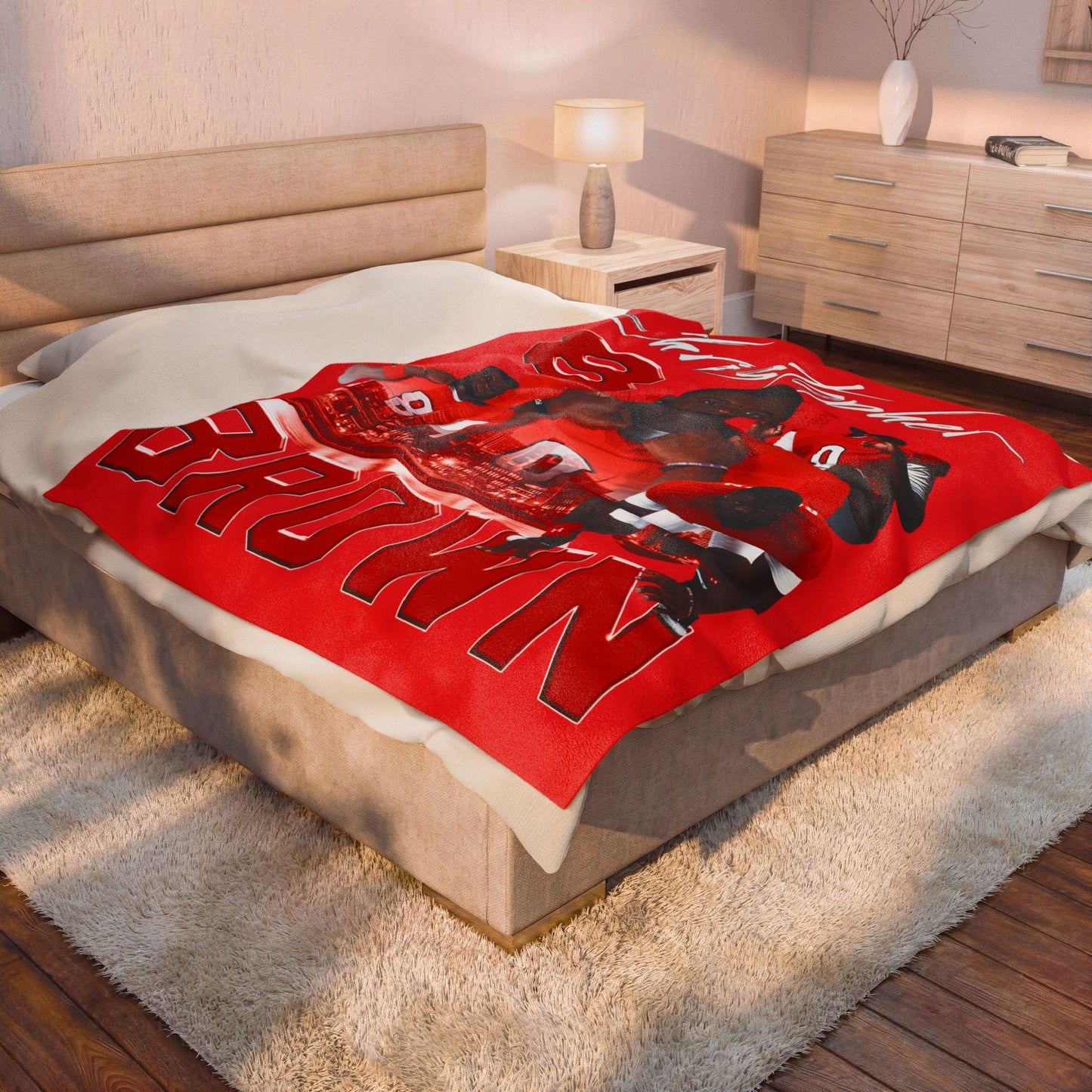 Christopher Brown 60"-80" Plush Blanket