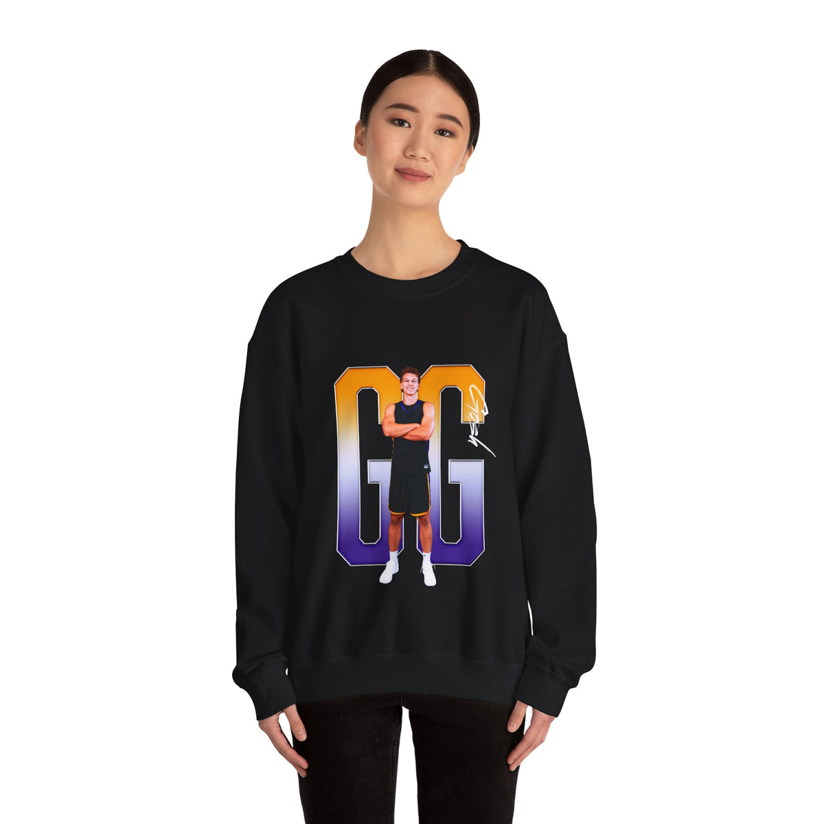Ganden Gosh Player Icon Initials Crewneck Sweatshirt