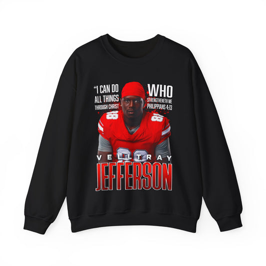 Velltray Jefferson Featured Quote Crewneck Sweatshirt