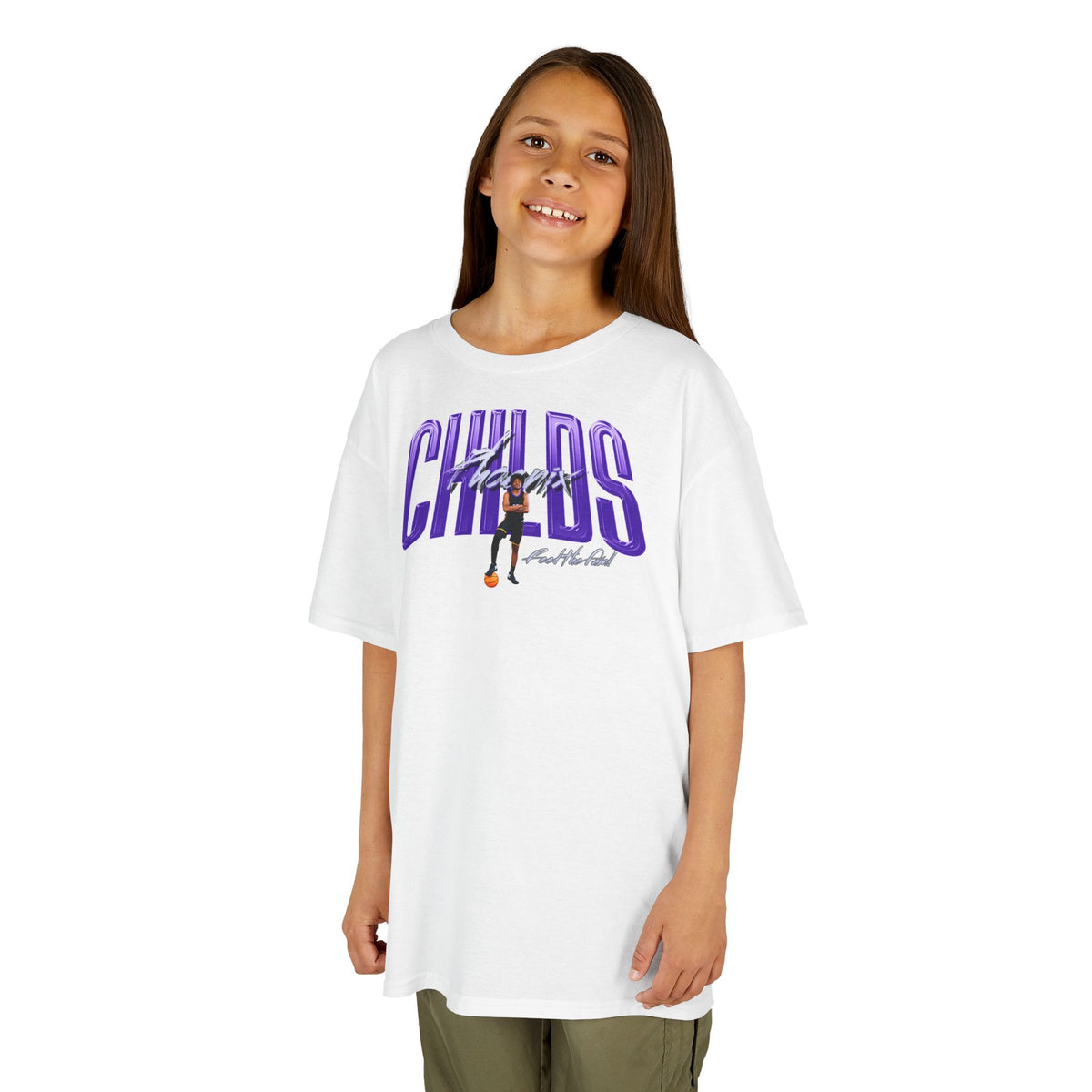 Phoenix Childs Big Last Name Kids Tee