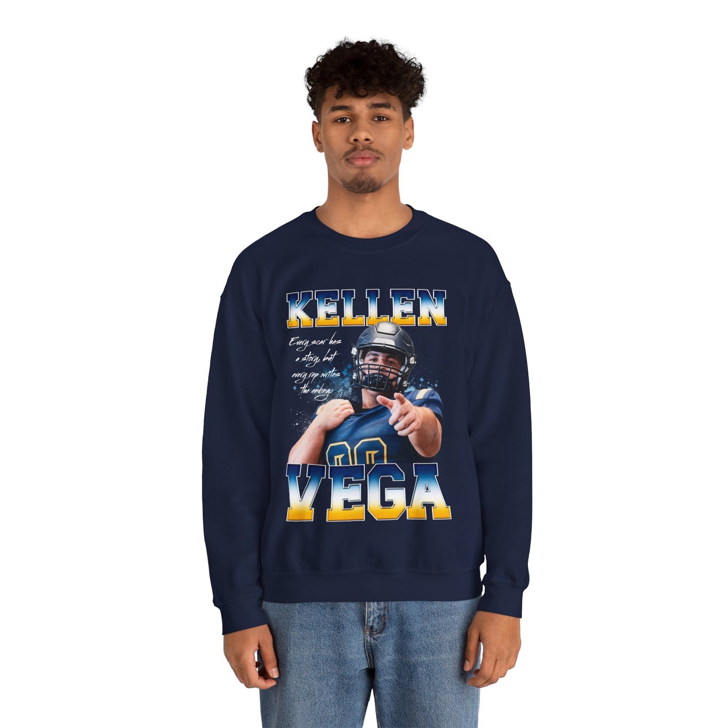 Kellen Vega Featured Quote Crewneck Sweatshirt