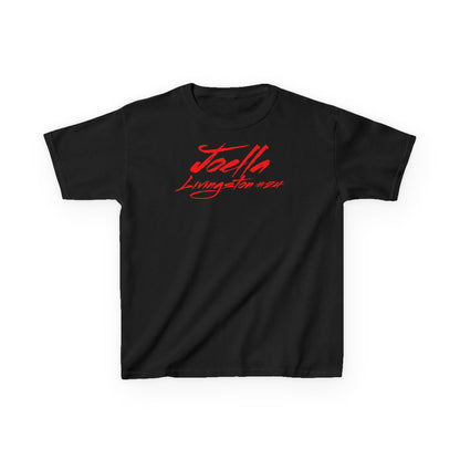 Joella Livingston Cursive Name & Number Kids Tee