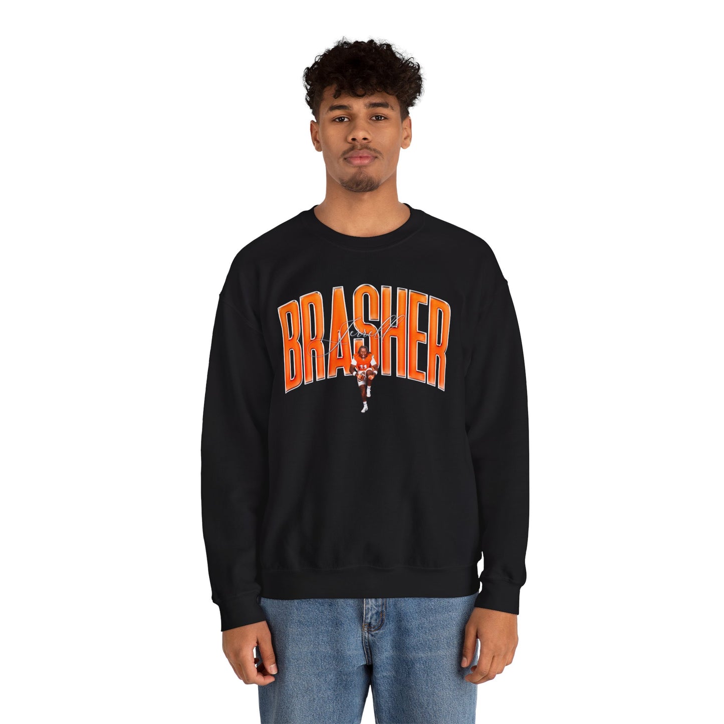 Jerrell Brasher Curved Combo Colored Crewneck Sweatshirt
