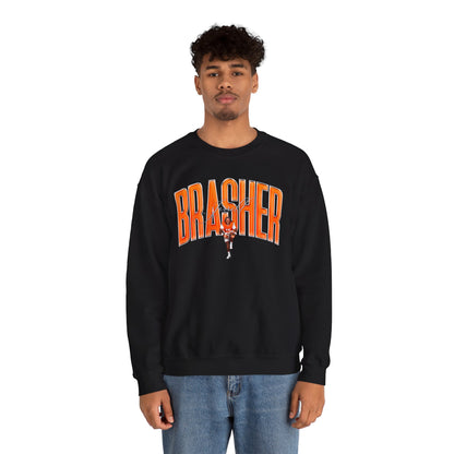 Jerrell Brasher Curved Combo Colored Crewneck Sweatshirt