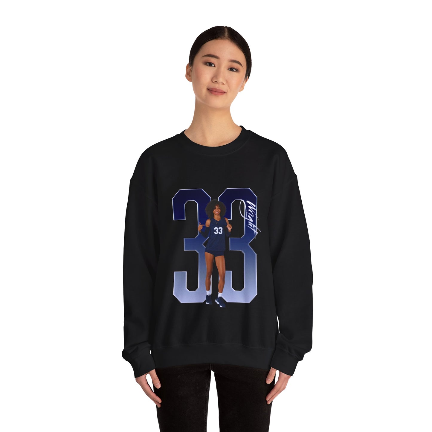 Kennedi Wright Player Icon Number Crewneck Sweatshirt