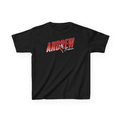 Andrew Brown Cursive Color Combo Kids Tee