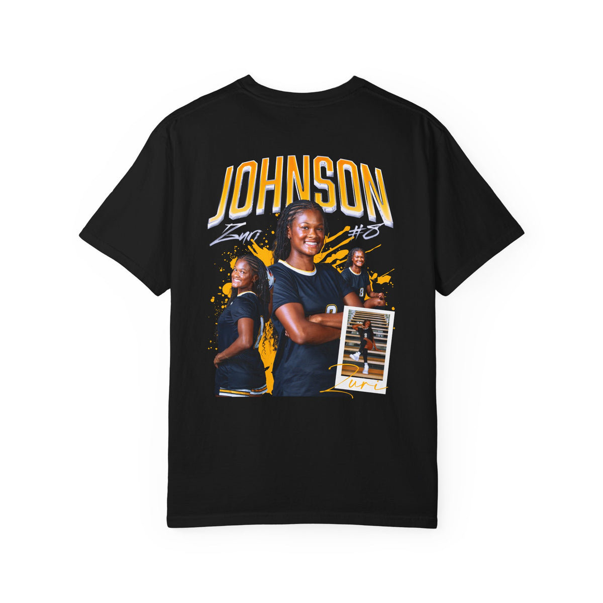Zuri Johnson Logo Front & Back Premium Tee